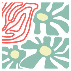 Abstract Groovy Flower