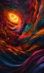 Tuinposter abstract fractal background © sumaiya
