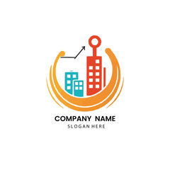 Colorful logo with  template design 