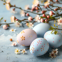 Fototapeta na wymiar Happy Easter Congratulatory easter background, 