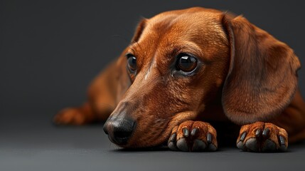 Red Hunting Dog Dachshund Breed Lay, Desktop Wallpaper Backgrounds, Background HD For Designer
