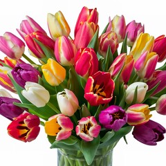 Lovely flowers tulips for a gift