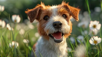 Smiling Jack Russel Terrier Dog Pleased, Desktop Wallpaper Backgrounds, Background HD For Designer