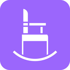 High Chair Icon Style