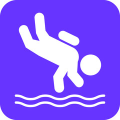 Drift Diving Icon Style