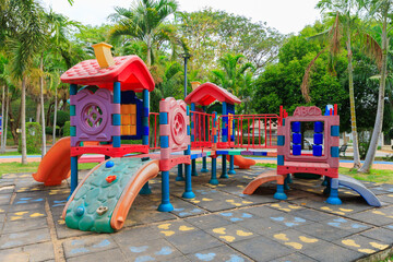 Children's play house in a yard