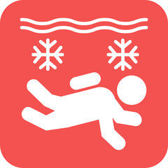 Ice Diving Icon Style