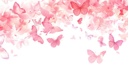 Fototapeta premium Watercolor butterfly pattern background