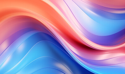 Abstract pastel waves wallpaper background