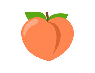 peach illustration for coloring book template, peach for kids worksheet printable