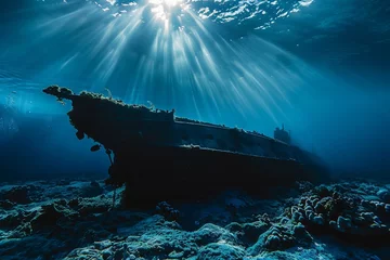 Foto op Canvas Water military ocean boat ship_submarine_war_army © Umar