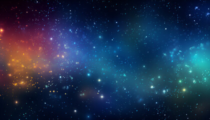 celestial stars and galaxies Space Nebula Galaxy Festive decorative glitter lights background