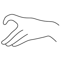 heart hands with minimal line art svg