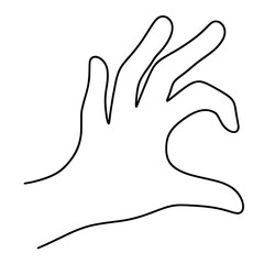 heart hands with minimal line art svg