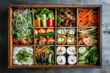 Fototapeta na wymiar Sushi Set