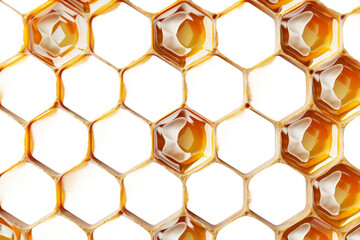 Honeycomb Piece on transparent background,