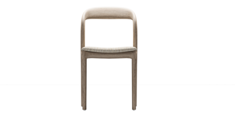 modern wooden scandinavian style chair   isolated on white background. Furniture collection. 
