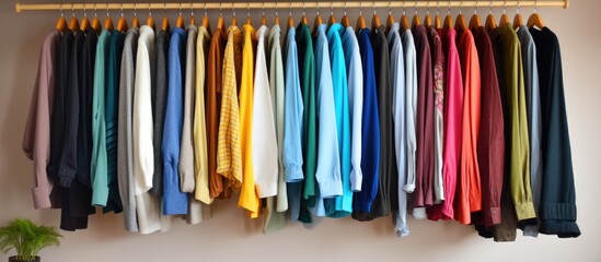 Organizing clothes with vertical storage