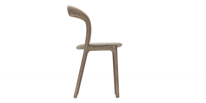 modern wooden scandinavian style chair   isolated on white background. Furniture collection. 
