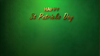 St. Patrick's Day Green Colour Copy Space Text Background
