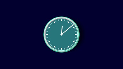 Abstract beautiful  wall clock icon illustration background 4k .