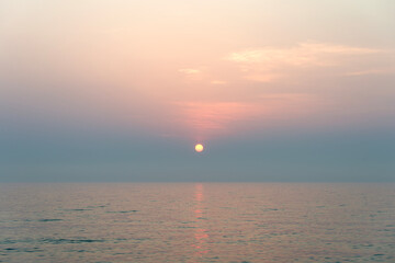 View of the sunrize at the seaside