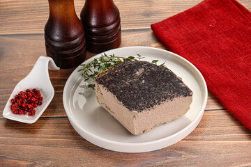 Delicous liver pate snack appetizer