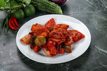 Indian cuisine - chicken tikka barbecue