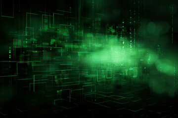 Obraz premium Matrix Green background