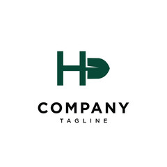 Fototapeta premium Letter H Shovel spade logo icon vector template.eps