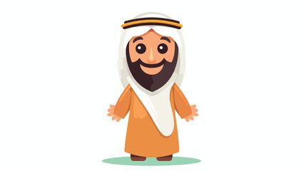Cute Arabic character vector design