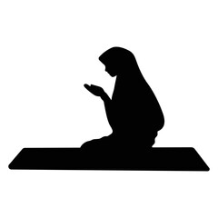 Islam Praying Silhouette