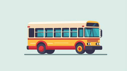 Obraz na płótnie Canvas bus vehicle public isolated icon isolated on white