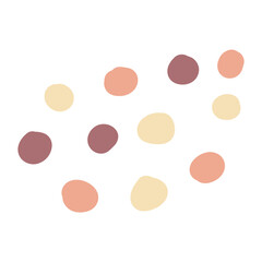 Abstract boho dotted shape element