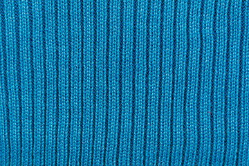Blue sweater fabric texture.
