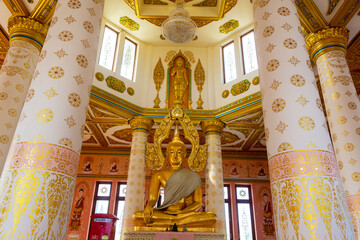 Beautiful big buddha statue in thailand.