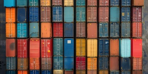 container storage cargo scene.