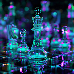 Chess neon theme