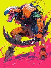 Monster Cyborg Illustration