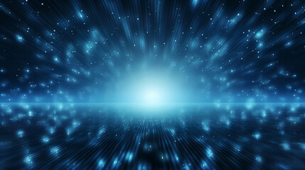 Naklejka premium Abstract image of a space filled with bright lights