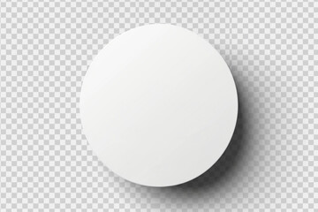 white circle isolated on white