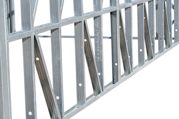 Obraz premium Steel Frames of A Building Under Construction