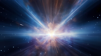 Fototapeta premium Technology particle abstract background, abstract particles in science fiction space