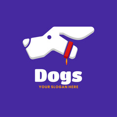 Modern Dogs Logo Design Template