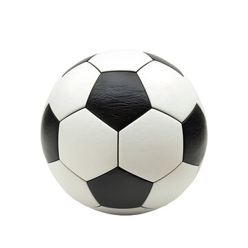 Ball football isolated on a white transparent background. PNG is transparent.