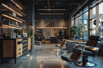 Interior barbershop