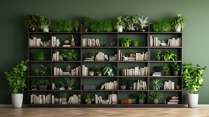 A contemporary-style bookshelf