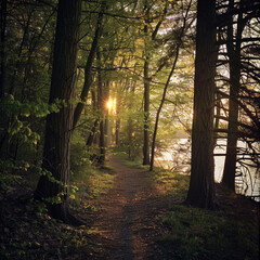 Fototapeta premium path in the woods