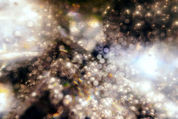 abstract glitter vintage lights background and bokeh. unfocused