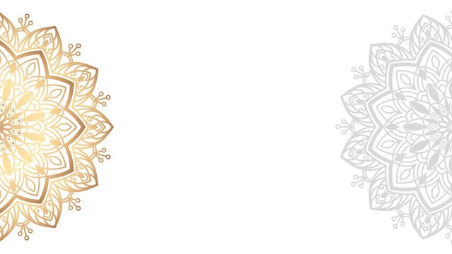 Luxury mandala background with golden arabesque pattern Arabic Islamic east style. Ramadan Style Decorative mandala. Mandala for your video background element.	